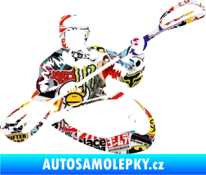 Samolepka Kajakář 004 pravá Sticker bomb