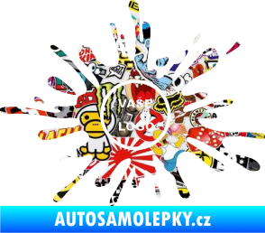 Samolepka Kaňka 003 znak Sticker bomb