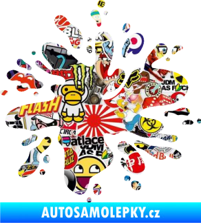 Samolepka Kaňka 005 pravá hodně kapek Sticker bomb