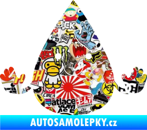 Samolepka Kapka 001 veselá Sticker bomb