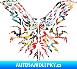 Samolepka Kapota 037 tatto dravec Sticker bomb