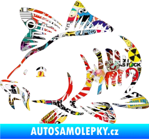 Samolepka Kapr 001 levá Sticker bomb