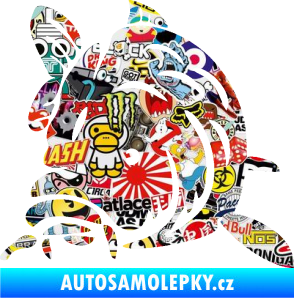 Samolepka Kapr 002 levá Sticker bomb