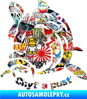 Samolepka Kapr 003 chyť a pusť Sticker bomb