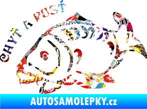 Samolepka Kapr 007 chyť a pusť Sticker bomb