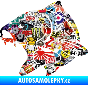 Samolepka Kapr 008 levá Sticker bomb