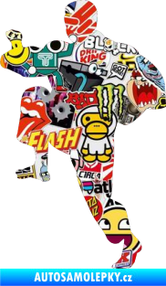 Samolepka Karate 007 levá Sticker bomb