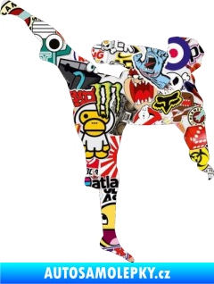 Samolepka Karate 009 levá Sticker bomb
