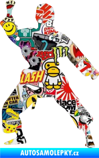 Samolepka Karate 011 levá Sticker bomb