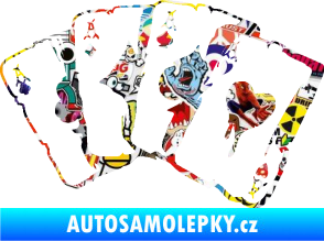 Samolepka Karty 004 Sticker bomb