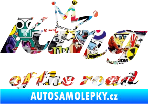 Samolepka King of the road nápis Sticker bomb