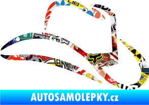 Samolepka Klobouk 002 pravá Sticker bomb
