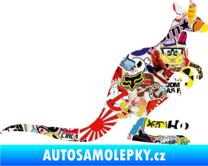 Samolepka Klokan 001 pravá Sticker bomb