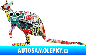 Samolepka Klokan 003 levá Sticker bomb