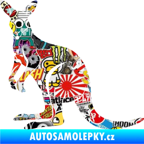 Samolepka Klokan 005 levá Sticker bomb