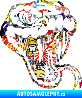 Samolepka Kobra 006 pravá hlava Sticker bomb