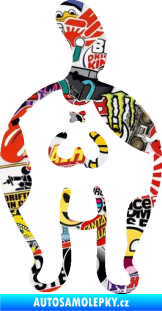 Samolepka Kočičí zadek 002 levá Sticker bomb