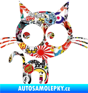 Samolepka Kočička 001 pravá Sticker bomb