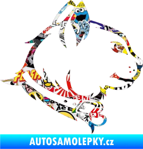 Samolepka Kočka 003 pravá Sticker bomb