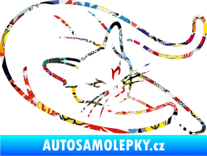 Samolepka Kočka 022 pravá Sticker bomb