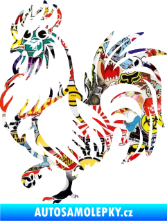 Samolepka Kohout 005 levá Sticker bomb