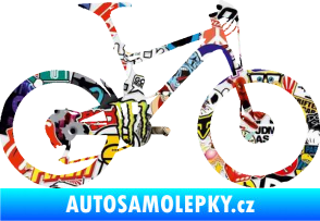 Samolepka Kolo 001 pravá - (horské kolo) Sticker bomb