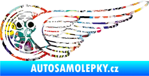 Samolepka Kolo s křídlem levá Sticker bomb