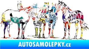Samolepka Koníci 001 levá Sticker bomb