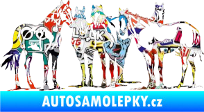 Samolepka Koníci 001 pravá Sticker bomb