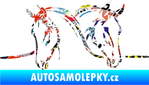 Samolepka Koníci 006 levá Sticker bomb