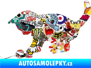 Samolepka Koťátko 001 levá Sticker bomb