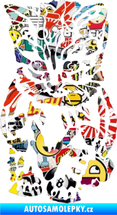 Samolepka Koťátko 002 levá Sticker bomb
