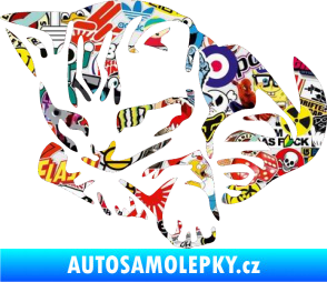 Samolepka Koťátko 003 levá Sticker bomb