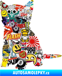 Samolepka Koťátko 005 levá Sticker bomb