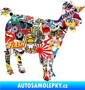 Samolepka Koza 001 pravá Sticker bomb