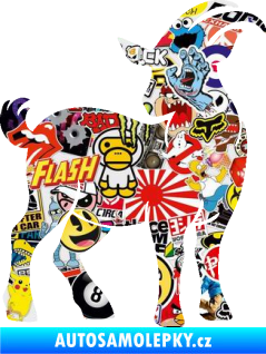 Samolepka Koza 004 levá Sticker bomb