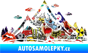 Samolepka Krajina hory 002 pravá Sticker bomb