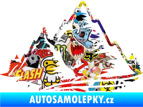 Samolepka Krajina hory 003 levá Sticker bomb
