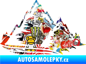 Samolepka Krajina hory 003 pravá Sticker bomb