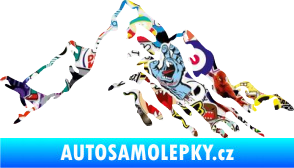 Samolepka Krajina hory 006 pravá Sticker bomb