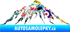 Samolepka Krajina hory 010 levá Sticker bomb