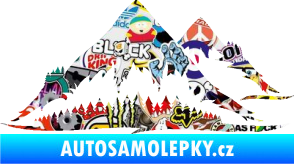 Samolepka Krajina hory 011 pravá Sticker bomb