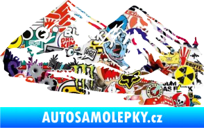 Samolepka Krajina hory 012 pravá Sticker bomb