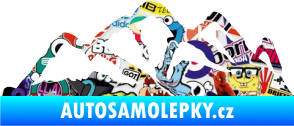 Samolepka Krajina hory 013 pravá Sticker bomb