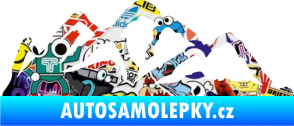 Samolepka Krajina hory 013 levá Sticker bomb