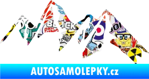 Samolepka Krajina hory 015 pravá Sticker bomb