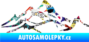 Samolepka Krajina hory 017 pravá Sticker bomb