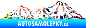 Samolepka Krajina hory 019 pravá Sticker bomb