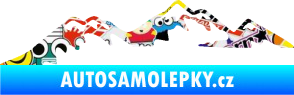Samolepka Krajina hory 020 levá Sticker bomb