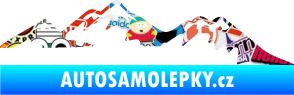 Samolepka Krajina hory 020 pravá Sticker bomb